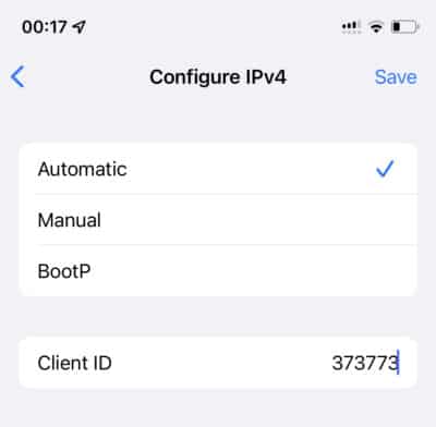 Configure IPv4